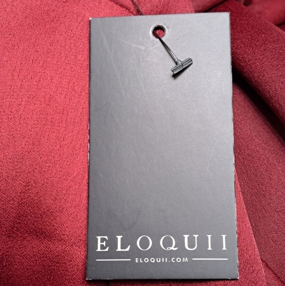 NWT Eloquii Plus Size Maroon Blouse   Size 20 - Picture 12 of 12